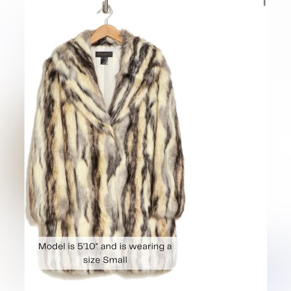 Faux Fur Coat Donna Karan - Picture 8 of 9